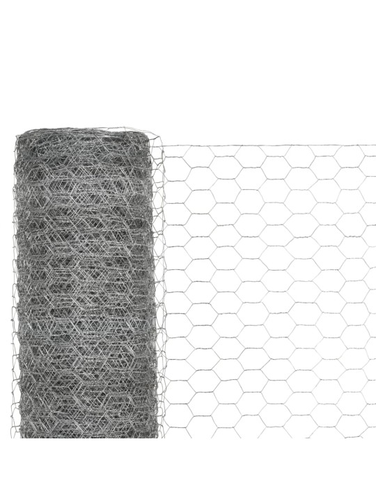 Pletivo ke kurníku pozinkovaná ocel 25 x 1,5 m stříbrné