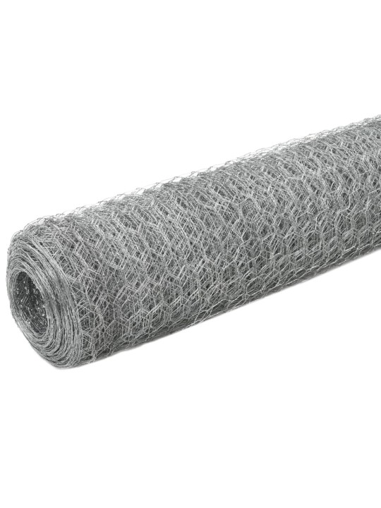 Pletivo ke kurníku pozinkovaná ocel 25 x 1,5 m stříbrné