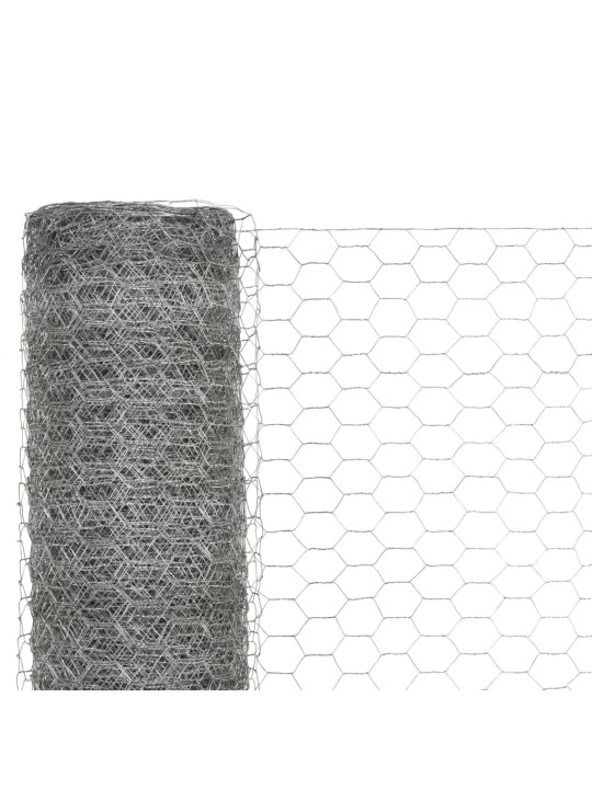 Pletivo ke kurníku pozinkovaná ocel 25 x 1,5 m stříbrné
