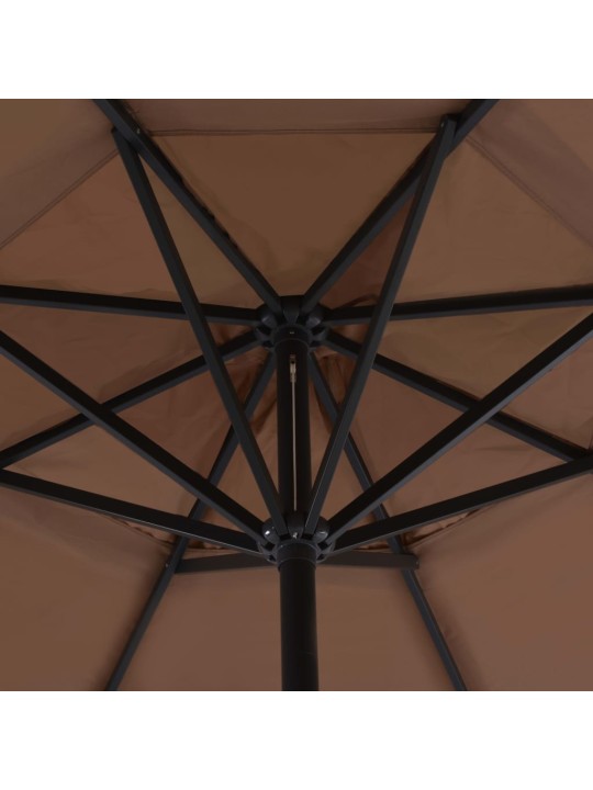 Zahradní slunečník s hliníkovou tyčí 500 cm barva taupe