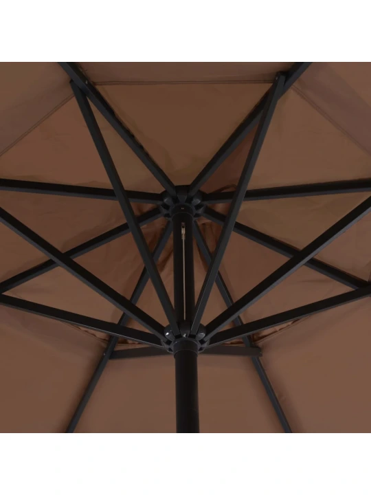 Zahradní slunečník s hliníkovou tyčí 500 cm barva taupe