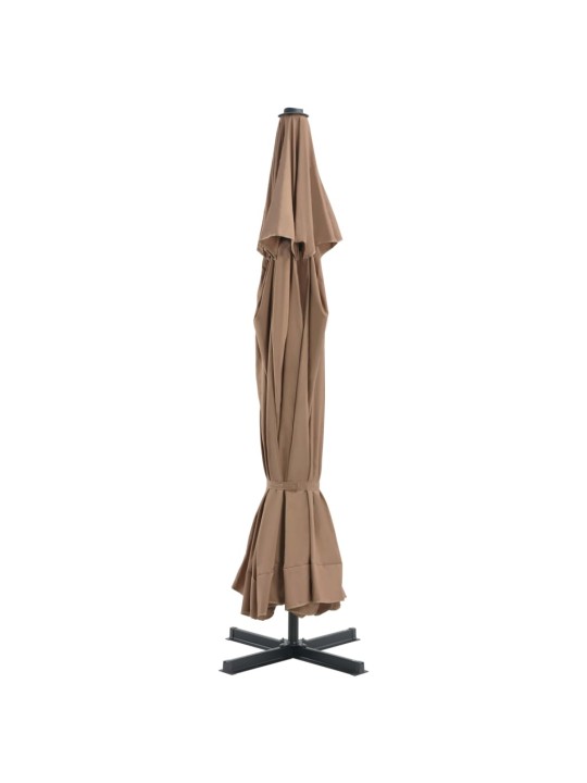 Zahradní slunečník s hliníkovou tyčí 500 cm barva taupe