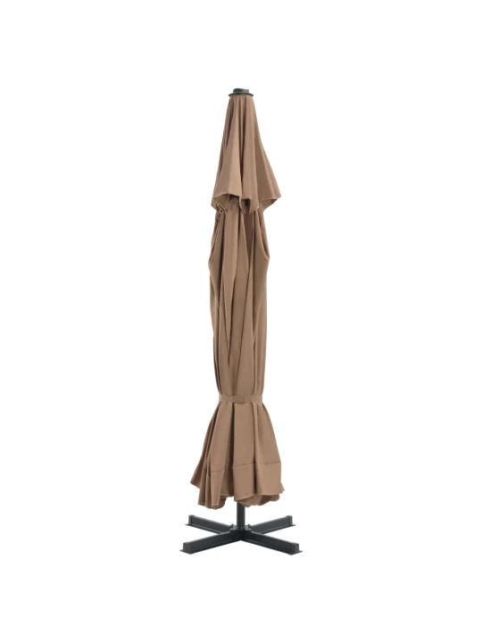 Zahradní slunečník s hliníkovou tyčí 500 cm barva taupe