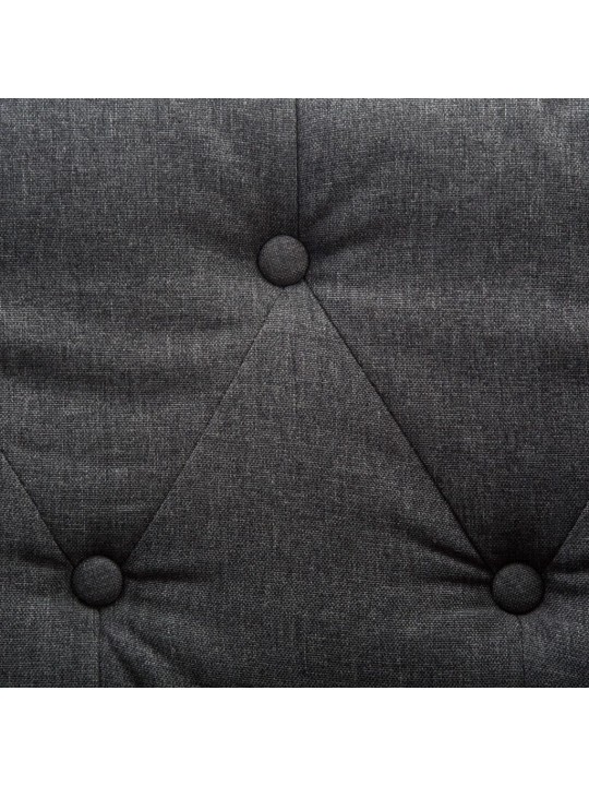 Křeslo tmavě šedé textil