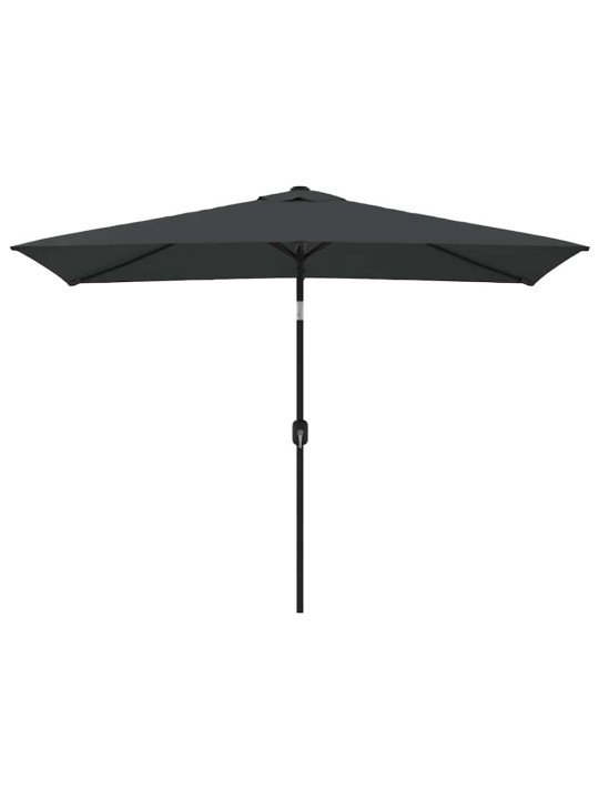 Zahradní slunečník s kovovou tyčí 300 x 200 cm antracitový