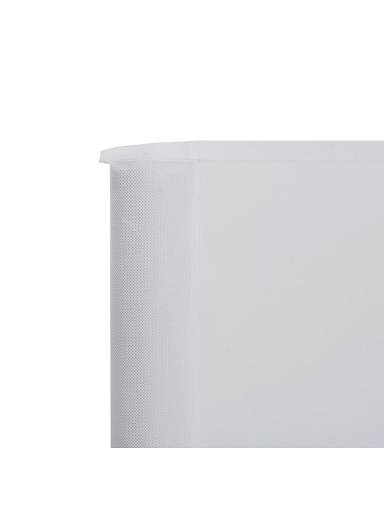 3dílná zástěna proti větru bílá 400 x 120 cm látková