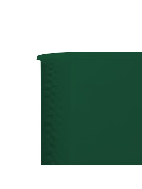 3dílná zástěna proti větru zelená 400 x 120 cm látková