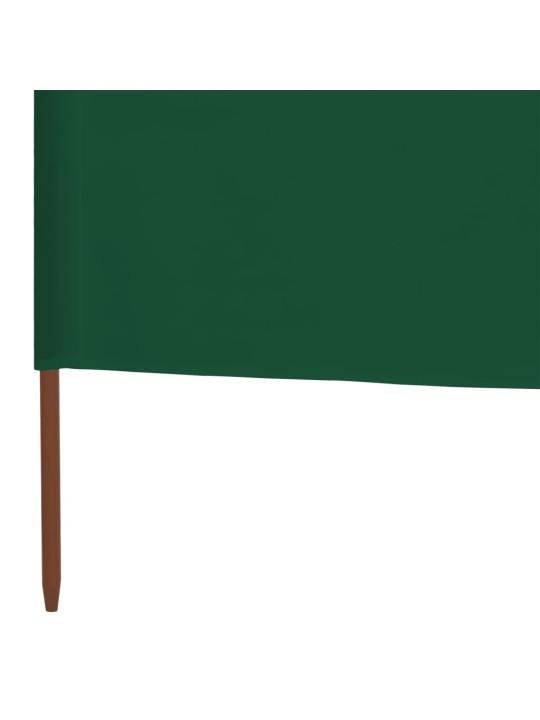 3dílná zástěna proti větru zelená 400 x 120 cm látková