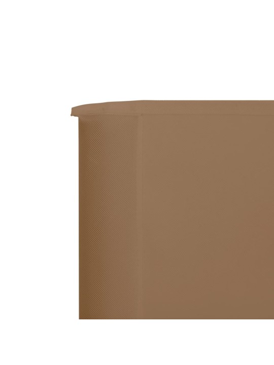 3dílná zástěna proti větru barva taupe 400 x 120 cm látková