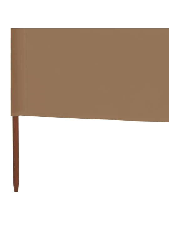 6dílná zástěna proti větru barva taupe 800 x 80 cm látková