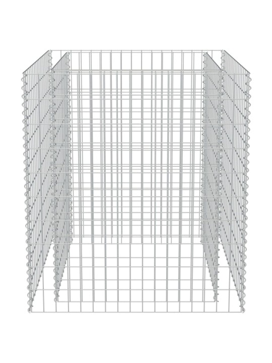 Gabionový vyvýšený záhon pozinkovaná ocel 90 x 90 x 100 cm