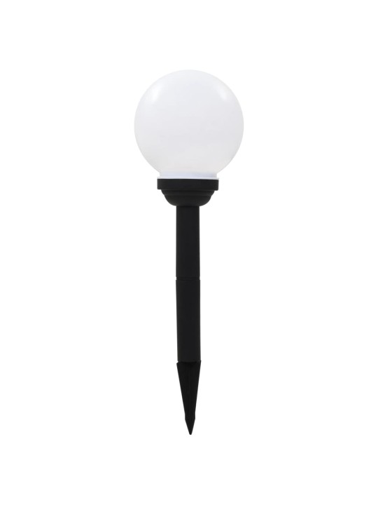 Zahradní solární lampy 4 ks LED kulovité 15 cm RGB