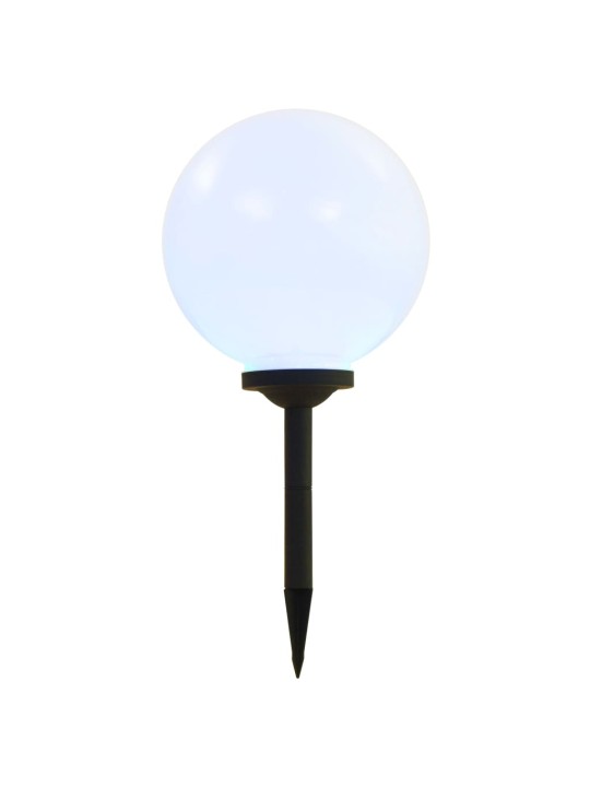 Zahradní solární lampy 2 ks LED kulovité 30 cm RGB