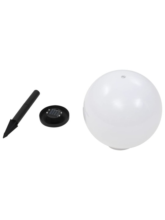 Zahradní solární lampy 2 ks LED kulovité 30 cm RGB