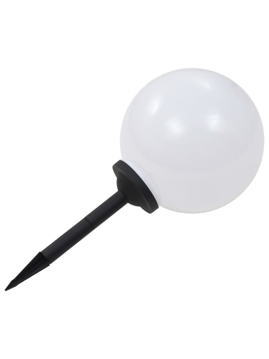 Zahradní solární lampy 2 ks LED kulovité 30 cm RGB