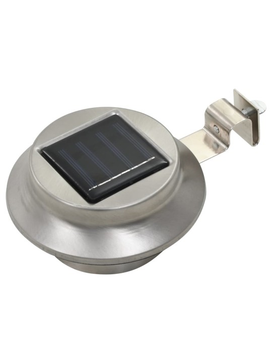 Zahradní solární lampy 6 ks LED kulaté 12 cm bílé