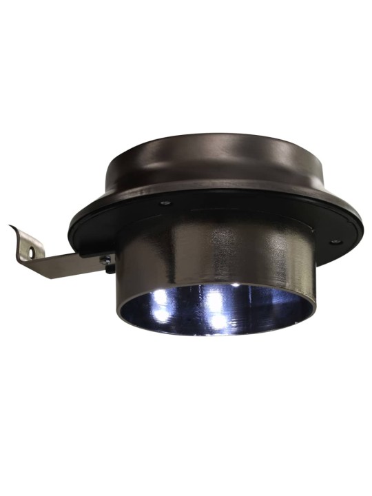 Zahradní solární lampy 6 ks LED kulaté 12 cm bílé