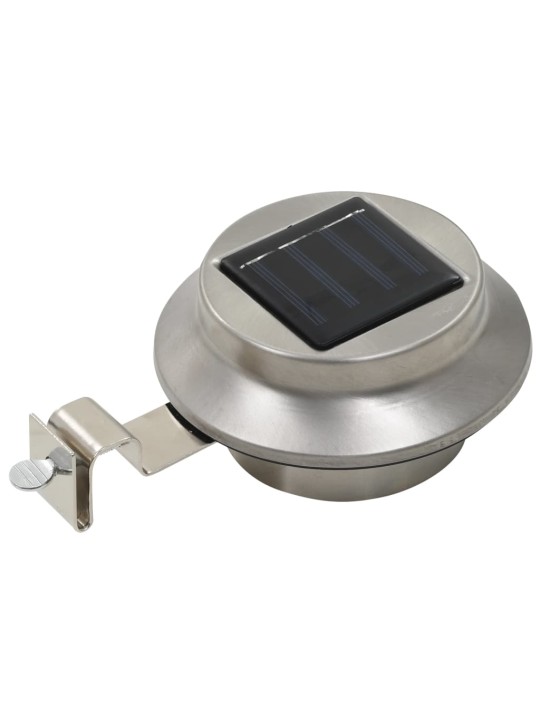 Zahradní solární lampy 6 ks LED kulaté 12 cm bílé