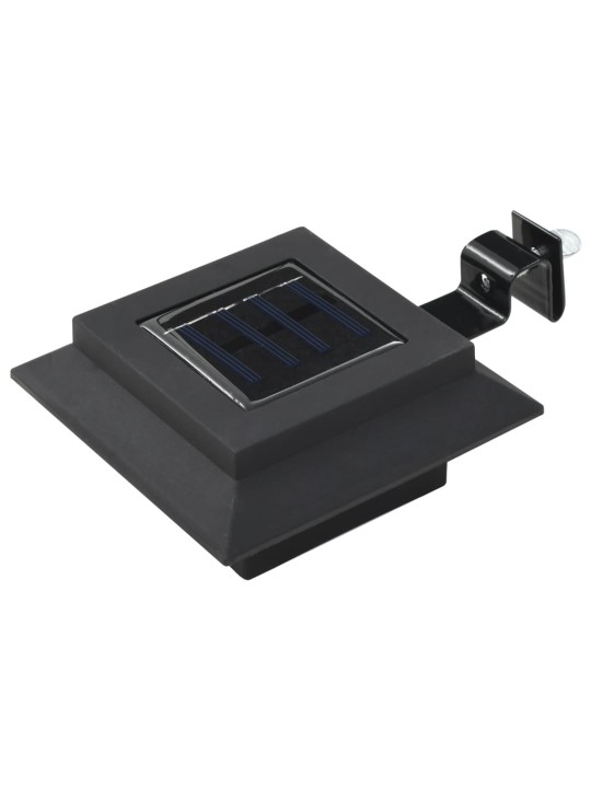 Zahradní solární lampy 6 ks LED čtvercové 12 cm černé