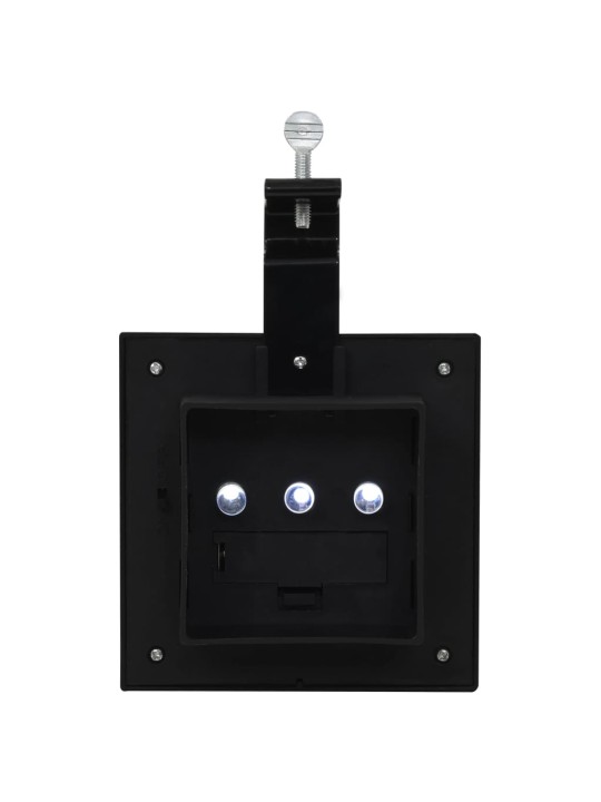 Zahradní solární lampy 6 ks LED čtvercové 12 cm černé