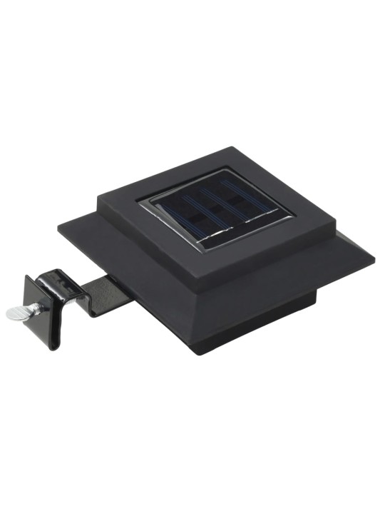 Zahradní solární lampy 6 ks LED čtvercové 12 cm černé