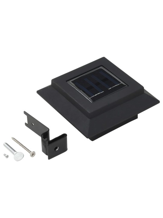 Zahradní solární lampy 6 ks LED čtvercové 12 cm černé