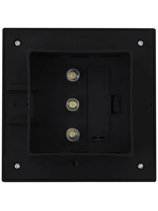 Zahradní solární lampy 6 ks LED čtvercové 12 cm černé