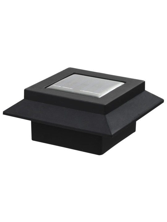 Zahradní solární lampy 6 ks LED čtvercové 12 cm černé