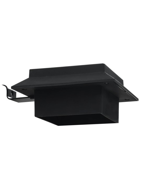 Zahradní solární lampy 6 ks LED čtvercové 12 cm černé