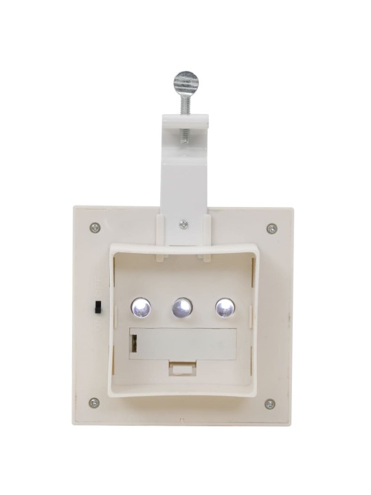 Zahradní solární lampy 6 ks LED čtvercové 12 cm bílé