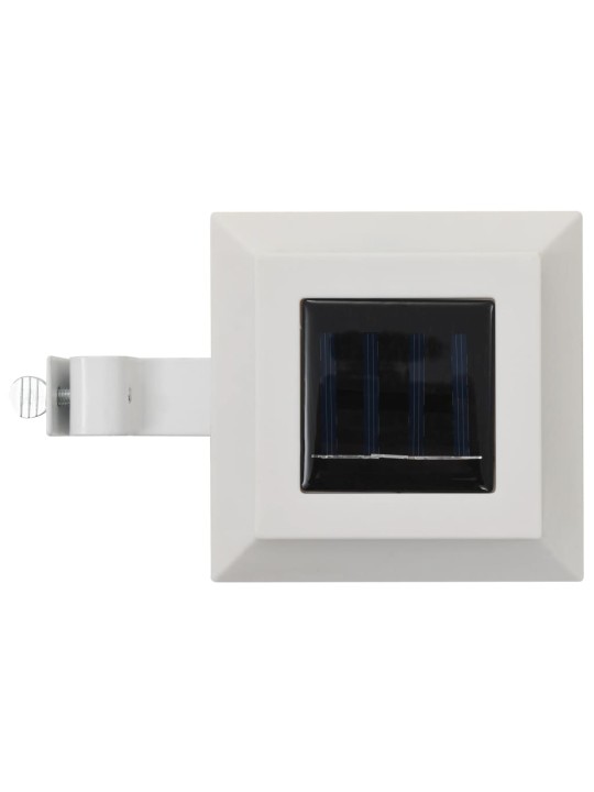 Zahradní solární lampy 6 ks LED čtvercové 12 cm bílé