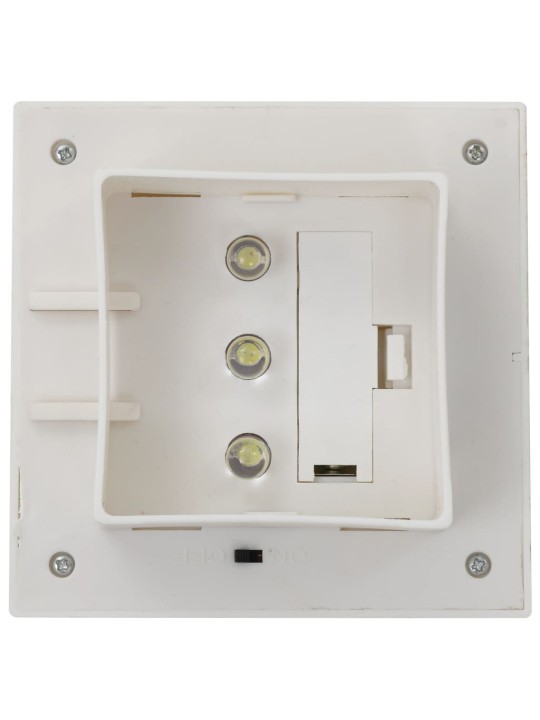 Zahradní solární lampy 6 ks LED čtvercové 12 cm bílé