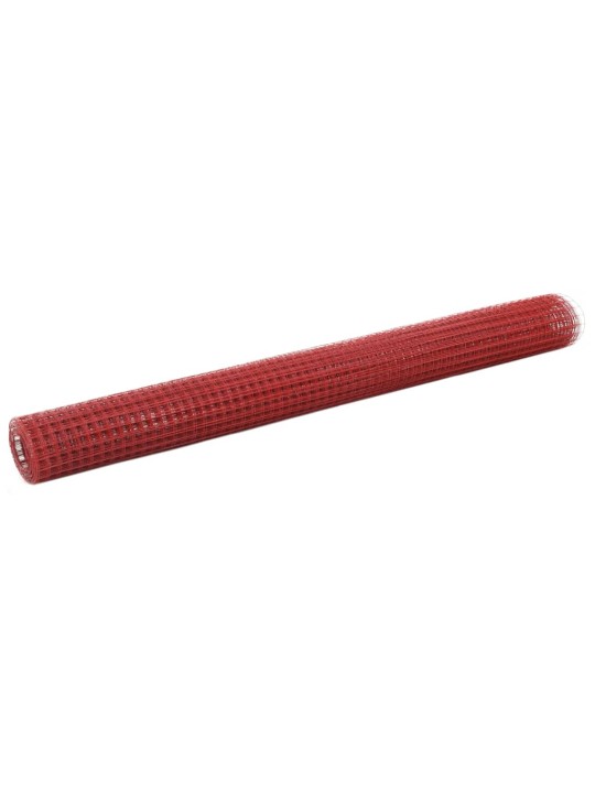 Pletivo ke kurníku ocel PVC vrstva 10 x 1,5 m červené