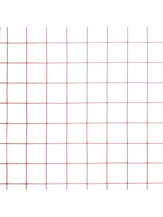 Pletivo ke kurníku ocel PVC vrstva 25 x 1,5 m červené