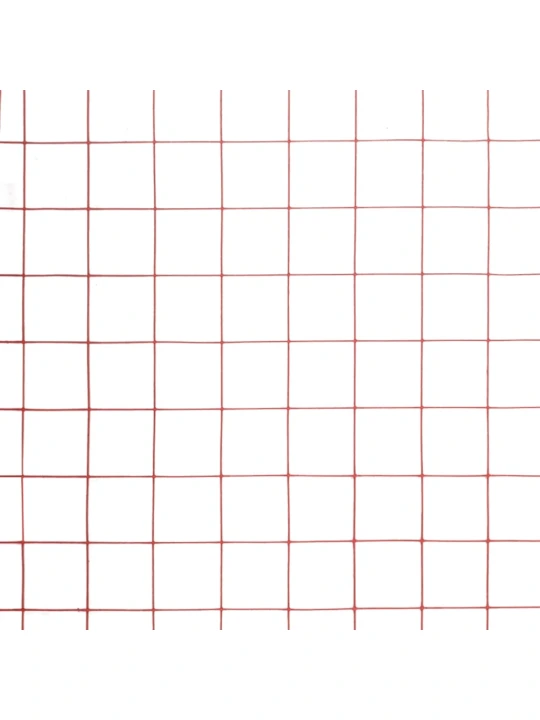 Pletivo ke kurníku ocel PVC vrstva 25 x 1,5 m červené