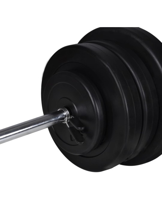Nastavitelná posilovací lavice na břicho se sadou činek 60,5 kg