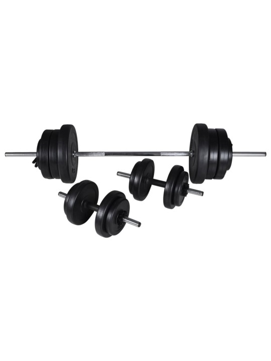 Nastavitelná posilovací lavice na břicho se sadou činek 60,5 kg