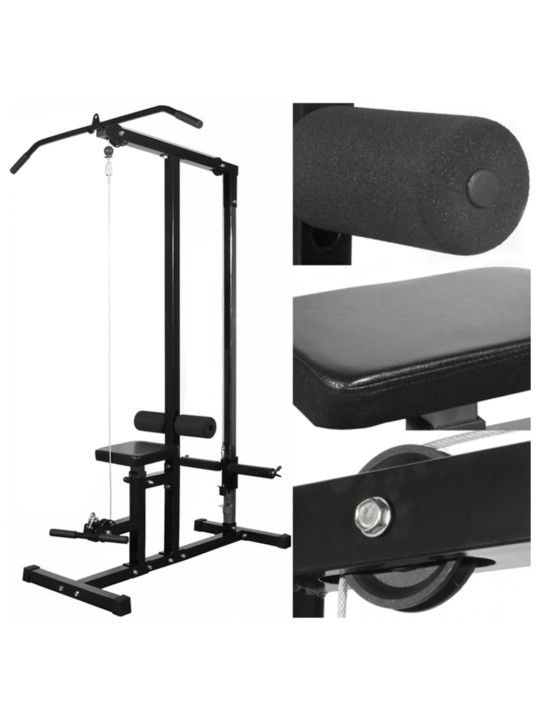 Posilovací věž se sadou činek barbell a dumbbell 60,5 kg