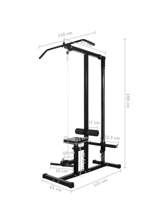 Posilovací věž se sadou činek barbell a dumbbell 30,5 kg