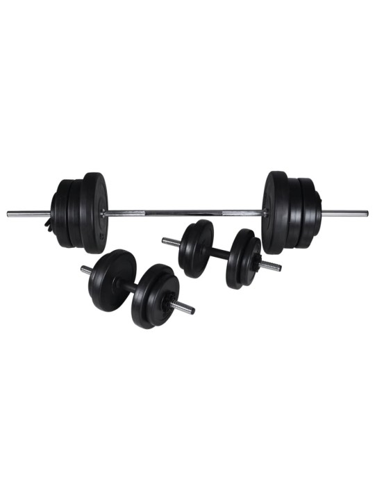 Nástěnná posilovací věž se sadou činek 60,5 kg