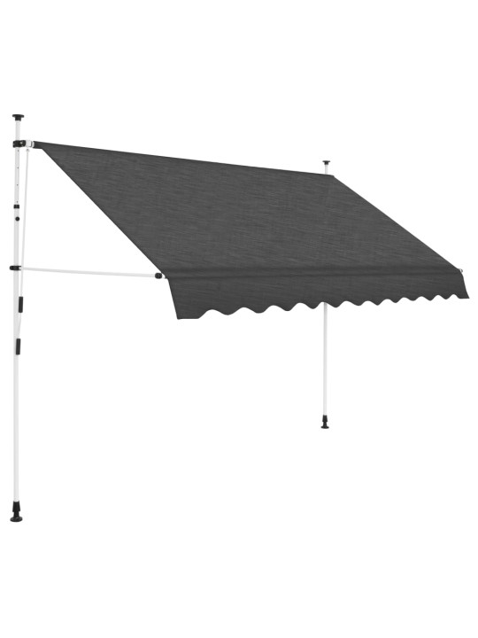 Ručně zatahovací markýza 250 cm antracitová