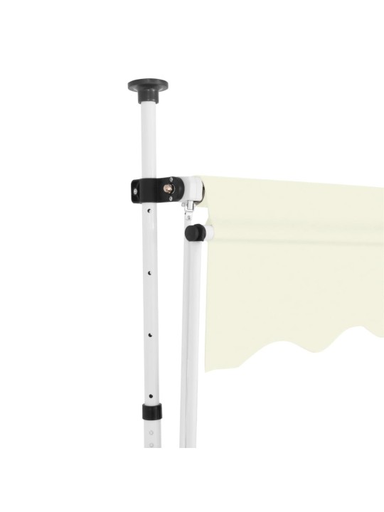 Ručně zatahovací markýza 150 cm krémová