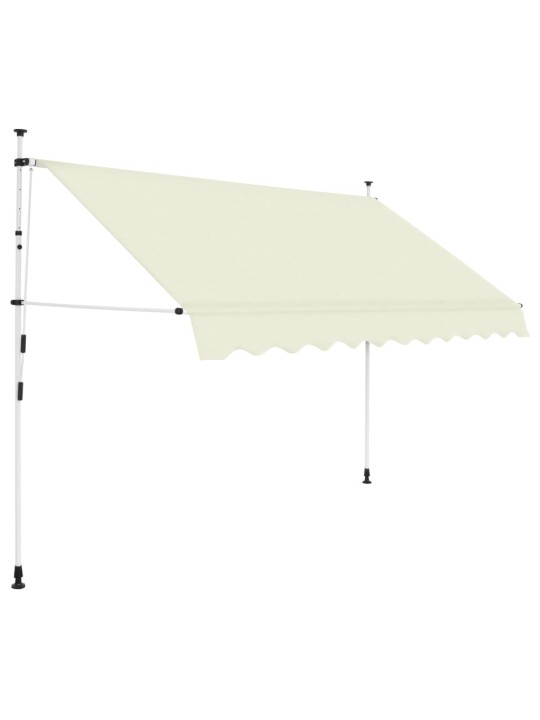 Ručně zatahovací markýza 250 cm krémová