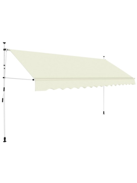 Ručně zatahovací markýza 350 cm krémová