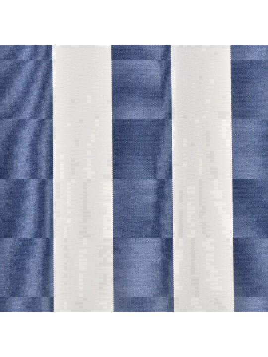 Plachta na markýzu modro-bílá 450 x 300 cm plátěná