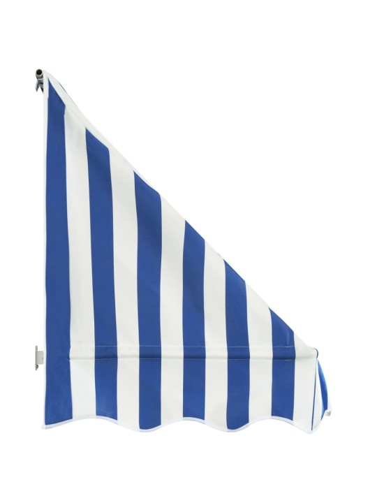 Okenní markýza 400 x 120 cm modro-bílá