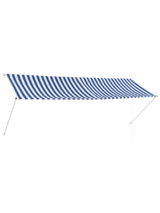 Zatahovací markýza modro-bílá 350 x 150 cm