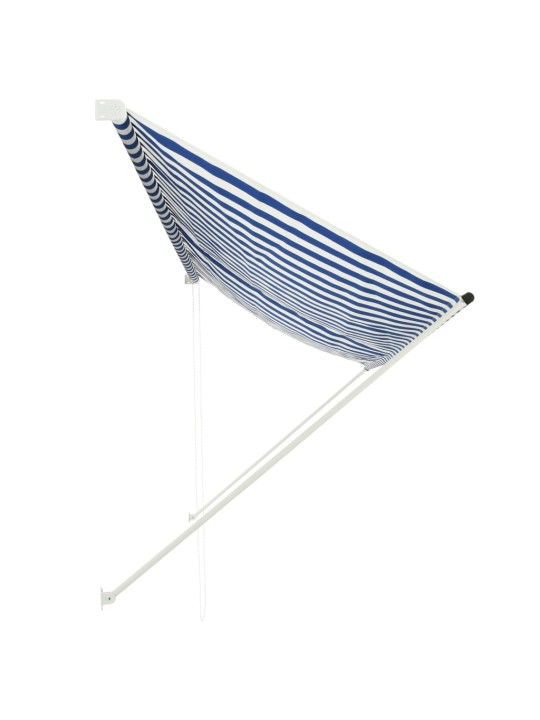 Zatahovací markýza modro-bílá 350 x 150 cm