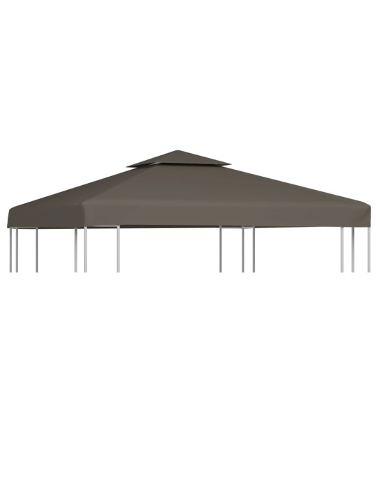 Náhradní dvojitá střecha na altán 310 g/m² 3 x 3 m barva taupe
