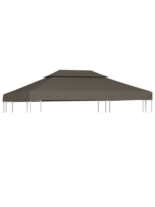 Náhradní dvojitá střecha na altán 310 g/m² 4 x 3 m barva taupe